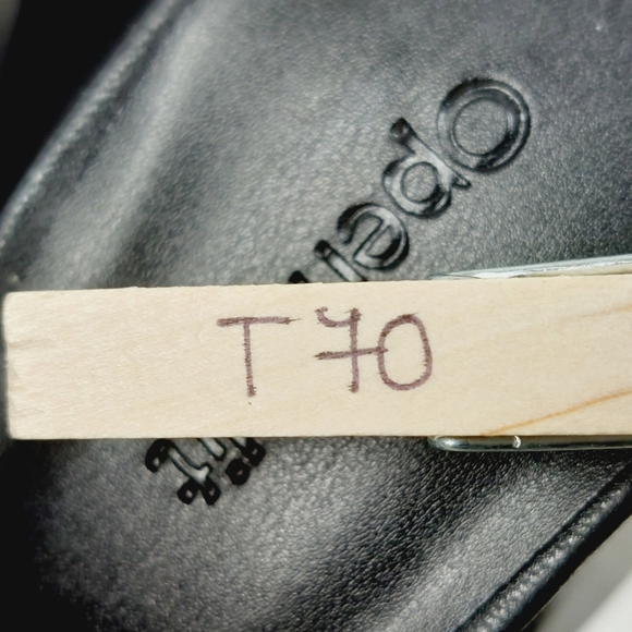 NEW Open Edit Saydee Black Block Heel Slip On Square Toe Sandals T70 - Picture 13 of 13